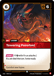 Towering Pairofant Unleashed Card List