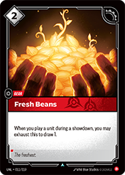 Fresh Beans Unleashed Card List
