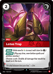 Lotus Trap Unleashed Card List