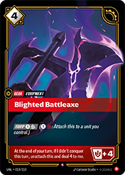 Blighted Battleaxe Unleashed Card List
