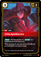 Grim Apothecary Unleashed Card List