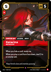 Katarina - Reckless Unleashed Card List