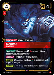 Rengar - Unseen Unleashed Card List