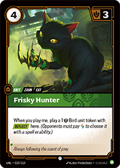Frisky Hunter Unleashed Card List