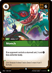 Monch Unleashed Card List
