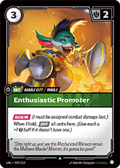 Enthusiastic Promoter Unleashed Card List