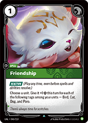 Friendship Unleashed Card List