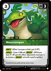 Mosstomper Unleashed Card List