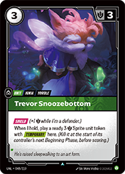 Trevor Snoozebottom Unleashed Card List