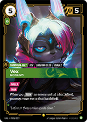 Vex - Mocking (Alternate Art) Unleashed Card List