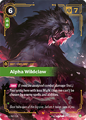 Alpha Wildclaw Unleashed Card List