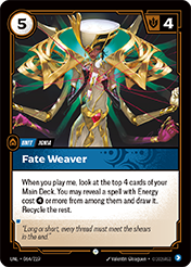 Fate Weaver Unleashed Card List