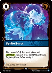 Sprite Burst Unleashed Card List