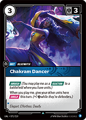 Chakram Dancer Unleashed Card List