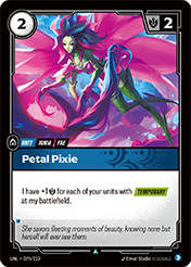 Petal Pixie Unleashed Card List