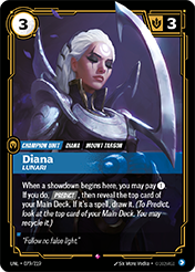 Diana - Lunari Unleashed Card List