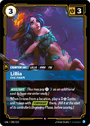 Lillia - Fae Fawn Unleashed Card List