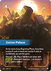 Gutter Palace Unleashed Card List