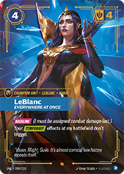 LeBlanc - Everywhere At Once Unleashed Card List
