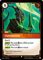 Concentrate Unleashed Card List