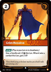 Grim Resolve Unleashed Card List