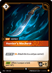 Hunter's Machete Unleashed Card List
