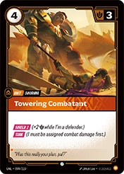 Towering Combatant Unleashed Card List
