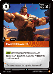 Crowd Favorite Unleashed Card List