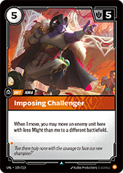 Imposing Challenger Unleashed Card List