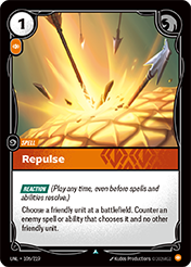 Repulse Unleashed Card List