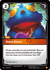 Stare Down Unleashed Card List