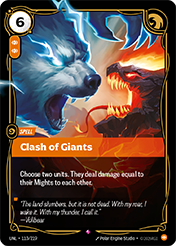 Clash of Giants Unleashed Card List