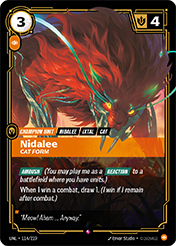 Nidalee - Cat Form Unleashed Card List