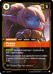 Poppy - Paragon Unleashed Card List
