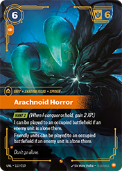 Arachnoid Horror Unleashed Card List