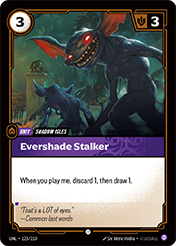 Evershade Stalker Unleashed Card List