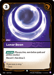 Lunar Boon Unleashed Card List