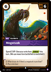 Megatusk Unleashed Card List