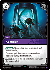 Abandon Unleashed Riftbound Card