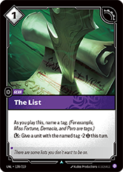 The List Unleashed