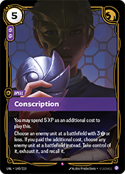Conscription Unleashed Riftbound Card
