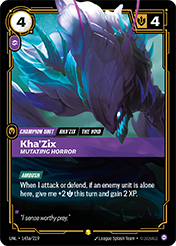 Kha'Zix - Mutating Horror (Alternate Art) Unleashed Card List
