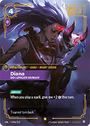 Diana - No Longer Human (Alternate Art) Unleashed Riftbound Card
