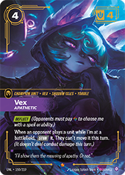 Vex - Apathetic Unleashed Card List