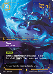 Vex - Apathetic (Alternate Art) Unleashed Card List