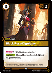 Black Rose Dignitary Unleashed Riftbound Card