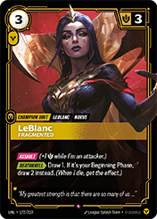 LeBlanc - Fragmented Unleashed Card List