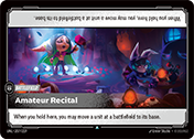 Amateur Recital Unleashed Card List