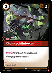 Chemtech Enforcer Origins Card List
