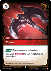 Cleave Origins Card List